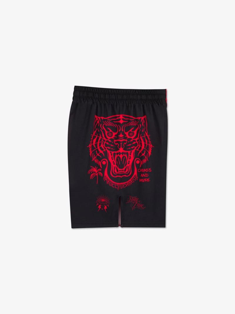 MANTO miko FIGHT SHORTS-black